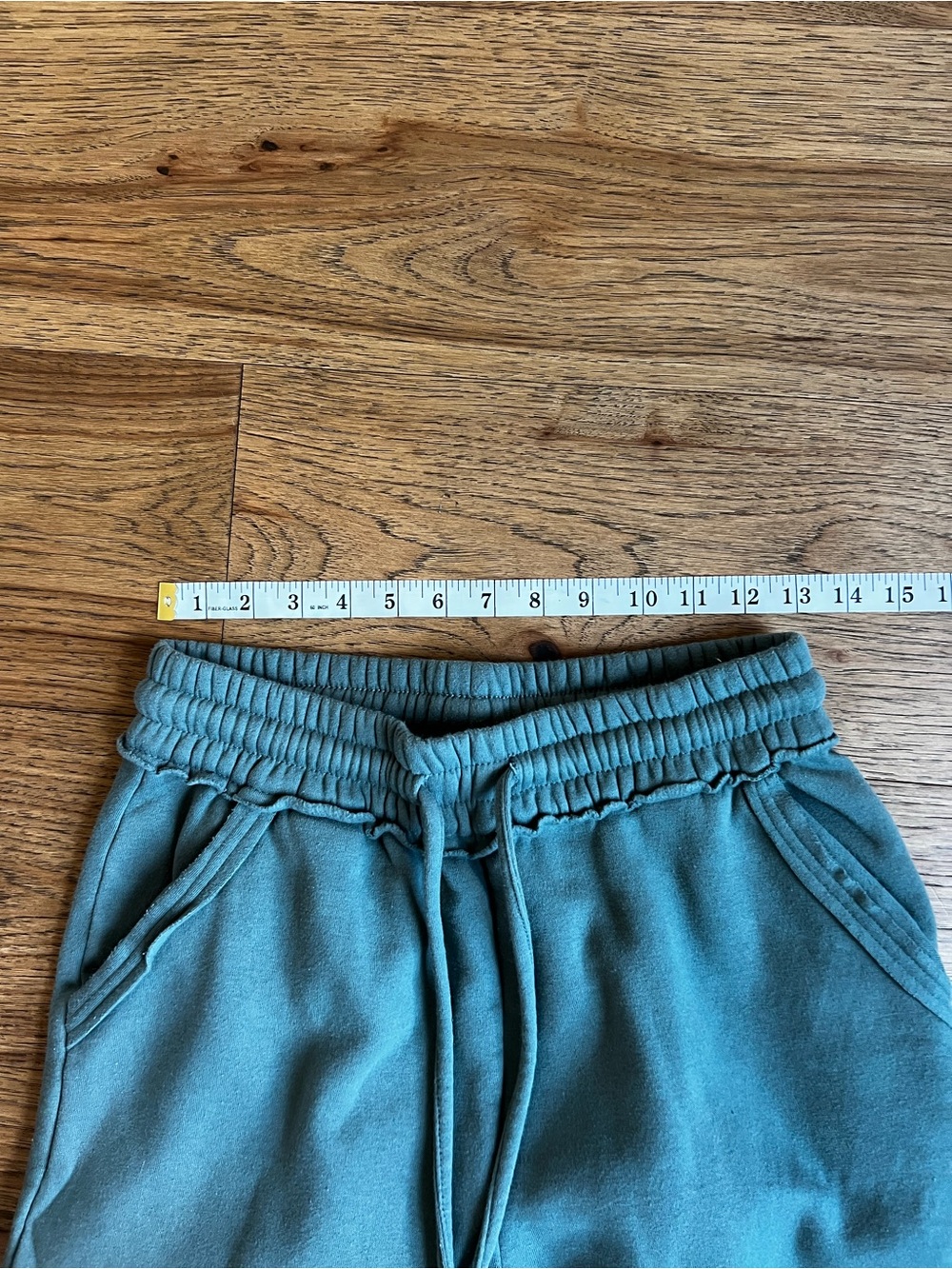 Zenana Outfitters Teal Wide-Leg Drawstring Sweatpants - Picture 6 of 6